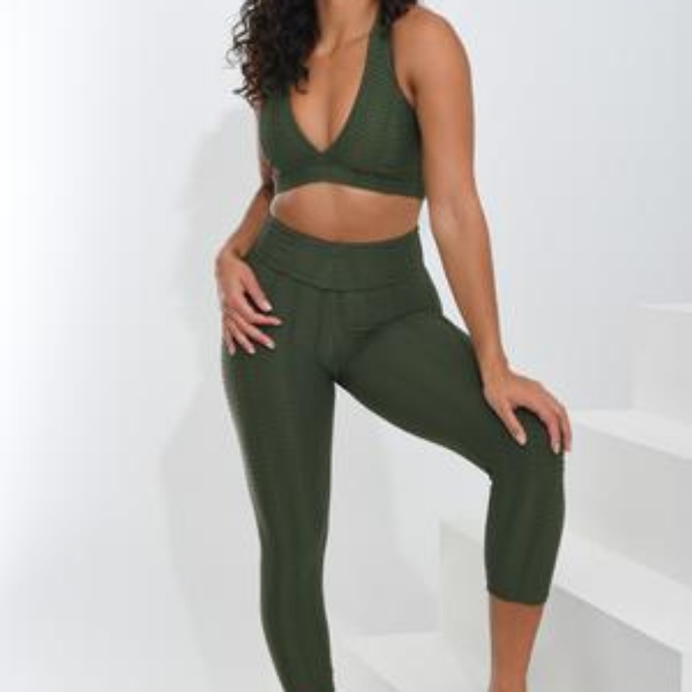 Booty by Brabants cropped capri verde floresta